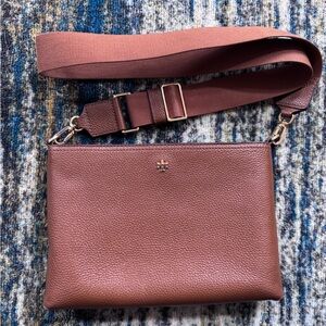 Tory Burch Rich Brown Crossbody Bag